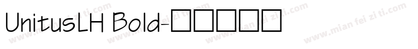 UnitusLH Bold字体转换